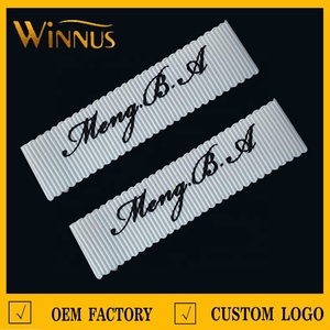 <span class=keywords><strong>Pas</strong></span> <span class=keywords><strong>cher</strong></span> bas quantité minimale de commande logo personnalisé imprimé vêtements robe sac à main chapeau lingerie perruque étiquettes de <span class=keywords><strong>couture</strong></span> étiquettes ruban gros-grain - Product Image 6