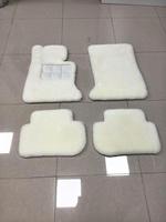 Tapis de sol de voiture en laine australienne de qualité supérieure 35 mm, imperméables et antidérapants, pour Rolls-Royce Wraith 2015, blanc, conduite à gauche, personnalisés en usine