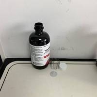 Ensemble complet vente chaude canadien PDP-Hydro Tris 500ml bouteille en plastique noir bouchon étanche pour enfants joint d'aluminium vierge médicament liquide toux