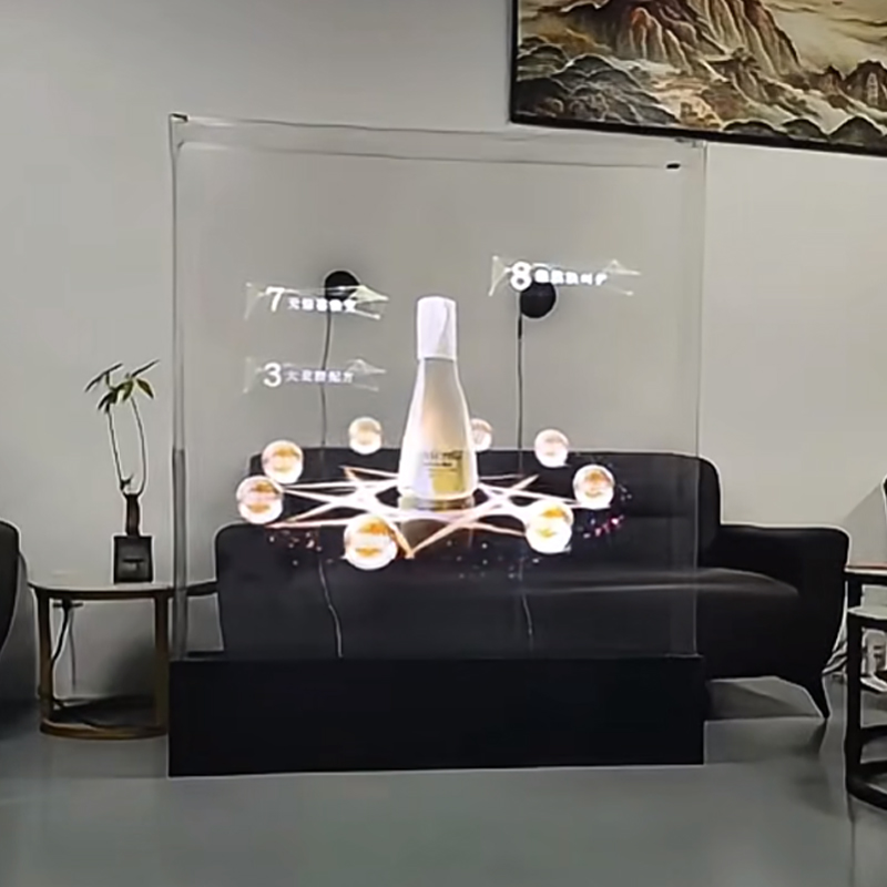 3D изображение двухсторонний голографический светодиодный вентилятор внутренний рекламный голографический проектор