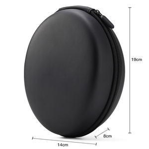 Étui de voyage rigide personnalisé DEJUN DJ6688 en EVA pour écouteurs, avec fermeture éclair étanche et antichoc, pour casques audio - Noir - Product Image 4