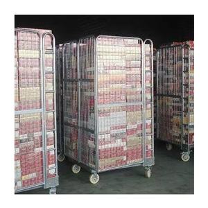 Op Maat Gemaakte Heavy-Duty Metalen Stalen Rollende Container Fabriek Rolkooi <span class=keywords><strong>Trolley</strong></span> Van Hoge Kwaliteit Handkarren En Trolleys - Product Image 5