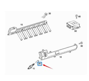 Bobina de Encendido 0001590080 para <span class=keywords><strong>Mercedes</strong></span> M137 M275 - Product Image 4