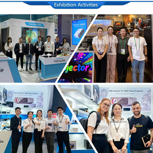 Proiettore Smart Android 4K per Home Theater, Uso Esterno, Mini Proiettore Portatile per <span class=keywords><strong>Film</strong></span> e PC - Product Image 4