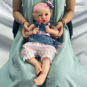 45Cm Handgemaakte Reborn Poppen Meisje Kunstenaar Geschilderd Full Body Zachte Siliconen Reborn Poppen Afro Amerikaanse Corpo De Siliconen Inteiro - Product Image 5