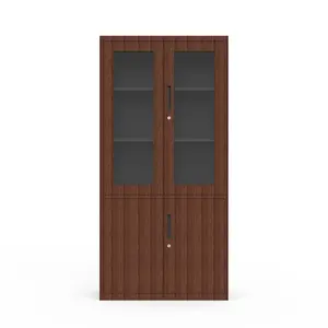 Ali Gold Metal Cabinet Supplier Office Furniture Iron File Storage Cabinet Price Modern Design Double Doors Steel Filing Cabinet