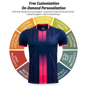 סט מדיי כדורגל למבוגרים יוניסקס, מדים אחידים לאימונים ומשחקים, הדפסת מספרים ואותיות, ייבוש מהיר - Product Image 2