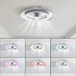 Iluminación moderna para dormitorio, ventilador de techo con luces, con <span class=keywords><strong>Control</strong></span> remoto inteligente, ahorro de energía, <span class=keywords><strong>Rgb</strong></span>, 220 voltios - Product Image 3