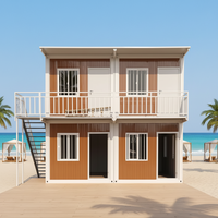 Villa en conteneurs préfabriquée modulaire à deux étages avec vue panoramique, respectueuse de l'environnement et économique