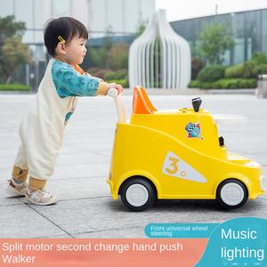 Voiture jouet de recharge pour bébé Voiture électrique pour enfants avec télécommande peut asseoir les gens qui marchent bébé main pousser trotteur chaise de salle à manger - Product Image 5