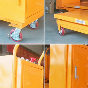 Meja angkat kargo ponsel elektrik gudang 1 m-1000 kg pengangkat gunting hidrolik untuk ritel & hotel kondisi baru - Product Image 4