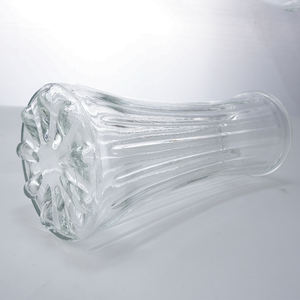 도매 유리 꽃병 우아한 북유럽 스타일 홈 장식용 투명 유리 꽃병 생화용 - Product Image 2