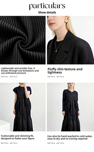 <span class=keywords><strong>Jupe</strong></span> plissée <span class=keywords><strong>mi</strong></span>-<span class=keywords><strong>longue</strong></span> ample pour femme Miyake, taille plus, avec ourlet bouffant, collection été - Product Image 6