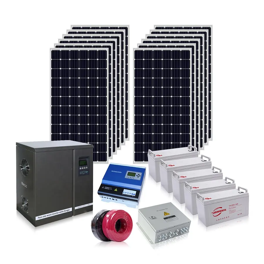 Sistema de potência solar 15kw/kit de energia solar 15000w/painéis solares 15kw sistema de preço para casa