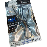 Pochette à fermeture éclair plate à trois côtés imprimée sur mesure, sac d'emballage en plastique pour câble de chargeur de téléphone portable avec fenêtre transparente