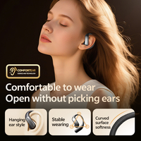 Auriculares de Traducción en Tiempo Real con Cancelación Activa de Ruido (ANC), Resistentes al Agua IPX4, Asistente de Voz, Diseño de Oreja Abierta, Chip Dual Master