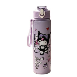 Botella de agua infantil de dibujos animados de Sanrio con correa y pajita a prueba de fugas para viaje - Product Image 4