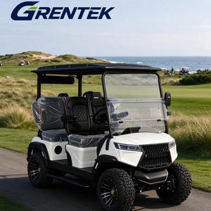Voiturette de golf électrique tout-terrain 4 places, batterie au lithium, buggy de golf tout-terrain, suspension indépendante, grand écran audio, couleur personnalisée - Product Image 1