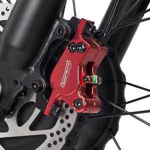 Vélo <span class=keywords><strong>de</strong></span> montagne électrique à cadre en alliage d'aluminium, pneus larges <span class=keywords><strong>de</strong></span> 26 pouces, <span class=keywords><strong>frein</strong></span> à <span class=keywords><strong>disque</strong></span> hydraulique, 7 vitesses, moteur double 4000W, 52V, VTT adulte - Product Image 3