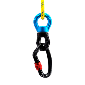 Mosquetón Giratorio Profesional de 30KN y 360° <span class=keywords><strong>para</strong></span> Yoga Aéreo/Hamacas, Herrajes de Aleación de Aluminio 7075 <span class=keywords><strong>para</strong></span> Aviación, Capacidad de 200 kg - Product Image 4