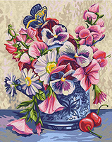Kits de peinture par numéros de fleurs, images par numéros pour la décoration intérieure, dessin de fleurs sur toile, peinture à la main, art DIY, cadeau