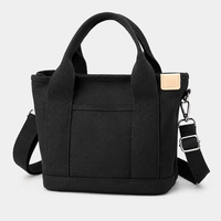 Sac fourre-tout en toile écologique à fond large OEM ODM, entièrement doublé, pour femme, style vintage, look parisien, avec fermeture éclair discrète sécurisée