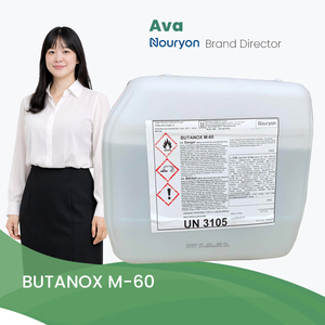 Nouryon Butanox M-60 (MEKP) Agent auxiliaire chimique - Liquide clair d'initiation pour caoutchouc et revêtements - Product Image 1