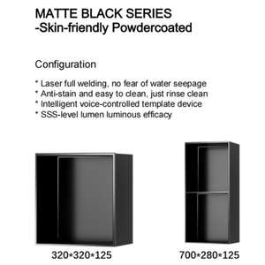 Accesorios de baño Estante empotrado montado en la pared Oro Uno Dos Tres capas Nichos de ducha impermeables de acero inoxidable 304 - Product Image 3