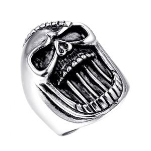 Anillo de Calavera para Hombre de Acero Inoxidable 316L - Joyería Vintage de Moda para Uso Diario - Product Image 1