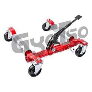 Wheel Dolly Car Skate, Heavy Duty Vehicle Positioning with Ratchet Foot Pedal, Ratchet Type Tire Skate go Jack for Car Truck
