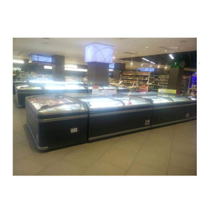 Congélateur coffre de supermarché commercial à température unique avec porte en verre incurvée combiné sans congélateur d'île de givre sans gel - Product Image 6