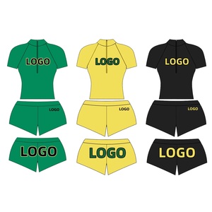 Ensemble short sportif à fermeture éclair pour femmes, 2 pièces, demi fermeture éclair, manches courtes, survêtement d'entraînement et fitness - Product Image 5