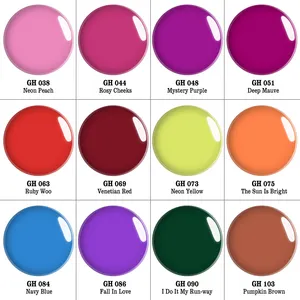 12 couleurs Dip Powder Nail Kit Poudre de trempage à séchage rapide pour système de trempage des ongles