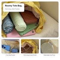 Sac fourre-tout polyvalent et léger pour femme, style rétro décontracté, idéal pour le shopping, la gym, avec bandoulière, robuste et de qualité supérieure