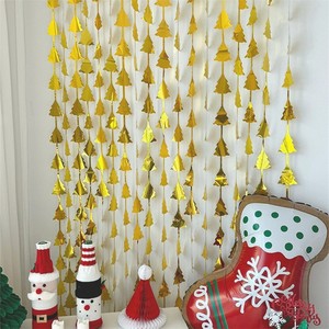 Christmas Christmas tree pine tree rain curtain store dress up party annual meeting decoration Christmas decoration <strong>background</strong> - Product Image 1