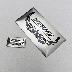 Customizable Modern Metal Smooth-Edge <strong>Silver</strong> Plated UV <strong>Printing</strong> 3D Embossed High Quality Engraved Aluminum Nameplate - Product Image 1