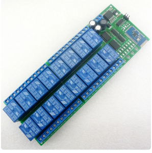 DC 12V 16 Ch Android Phone BT-compatible <strong>Control</strong> Relay <strong>Module</strong> 2.4G Wireless Controller for Smart Home LED Lighting system