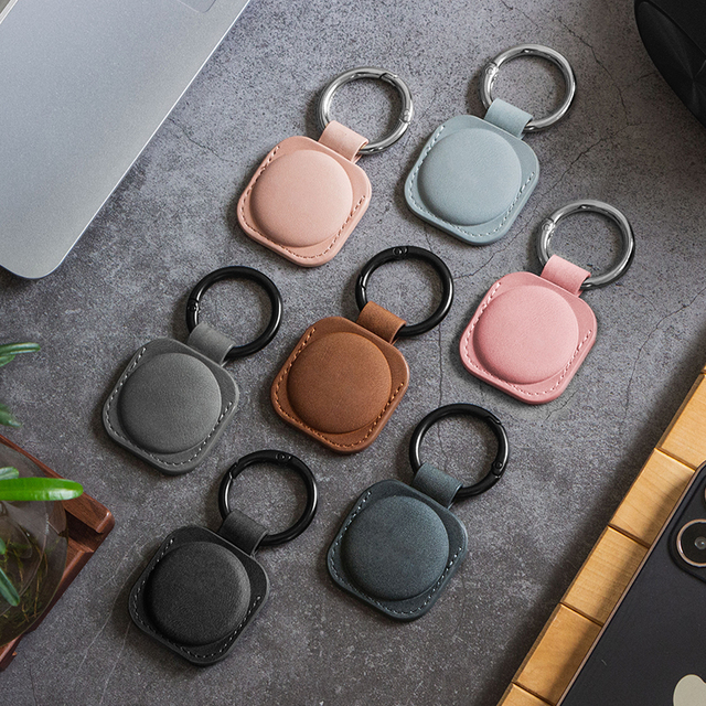 TILONSTAR Sell Well Leather Airtag Holder Anti-Lost Baby Pet Hang Tag Leather Protective Case for Airtag