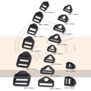 Plastic <b>Accessories</b> Ridged Tri-Bar Buckle - Product Image 1