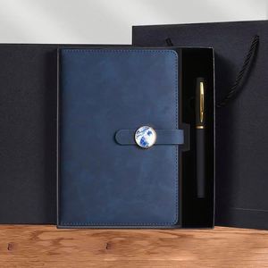 Set de Regalo Corporativo Profesional Personalizado, Cuaderno de PU con Bolígrafo para Kit de Nuevo Empleado, Set de Regalo Empresarial con Marca Ejecutiva - Product Image 4