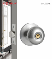 Cerradura de Puerta Redonda de Madera con Llaves CSL002-L, Precio de Fábrica, Cerradura de Puerta Cilíndrica de Acero Inoxidable del Fabricante