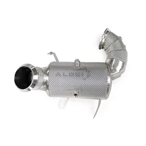 Tuyau avant en acier inoxydable de qualité supérieure pour Audi RSQ8 4.0T <span class=keywords><strong>V8</strong></span> 2019-2024 |   Échappement de performance léger en titane de grade 5 pour la course - Product Image 4