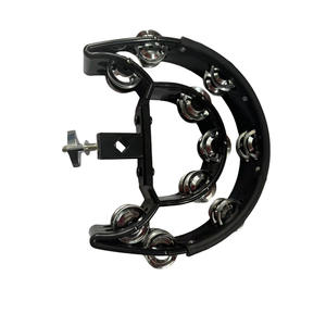 Nuevo Color Campanas dobles Música Educación temprana Forma de onda Pandereta de metal de plástico colorido - Product Image 5