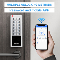 Contrôleur de porte intelligent étanche Secukey WK2 avec application TTLock, RFID 13,56 MHz, clé à code, mot de passe, carte, clavier de contrôle d'accès sans fil