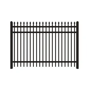 Home Garden Decoration Cheap Metal Fence Decorative/dog Proof Wrought Iron Fence Low Carbon Steel Eco-friendly Weather Resistant