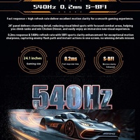 Layar Game 24,1 Inci 240Hz Kecepatan Penuh HDMI2.1 HDR IPS 280Hz Dp untuk CSGO Chicken 360Hz LCD Desktop Baru