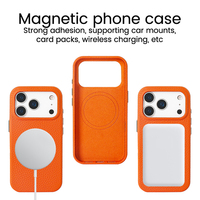Étui de téléphone en cuir véritable Sinco 2026, étui de téléphone magnétique en cuir, personnalisé pour iPhone 18 Pro Max