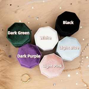 Custom logo Printed Wholesale New Style Velvet High-end Ring <b>Box</b> Proposal Jewelry Storage Packaging Jewelry <b>Box</b> - Product Image 4