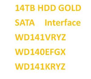 Disque dur interne reconditionné NEUF WD141KRYZ SATA Gold 3,5 pouces 14 To 16 To 512e 6 Gbit/s 512 Mo WD141VRYZ WD161VRYZ - Product Image 2