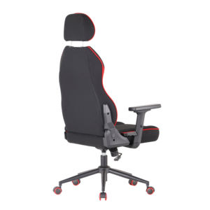 Chaise pivotante ergonomique noire de haute qualité avec fonctions inclinables et tournantes pour les joueurs de café <span class=keywords><strong>Internet</strong></span> compétitifs en métal - Product Image 4